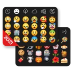 emoji keyboard fonts & themes android application logo